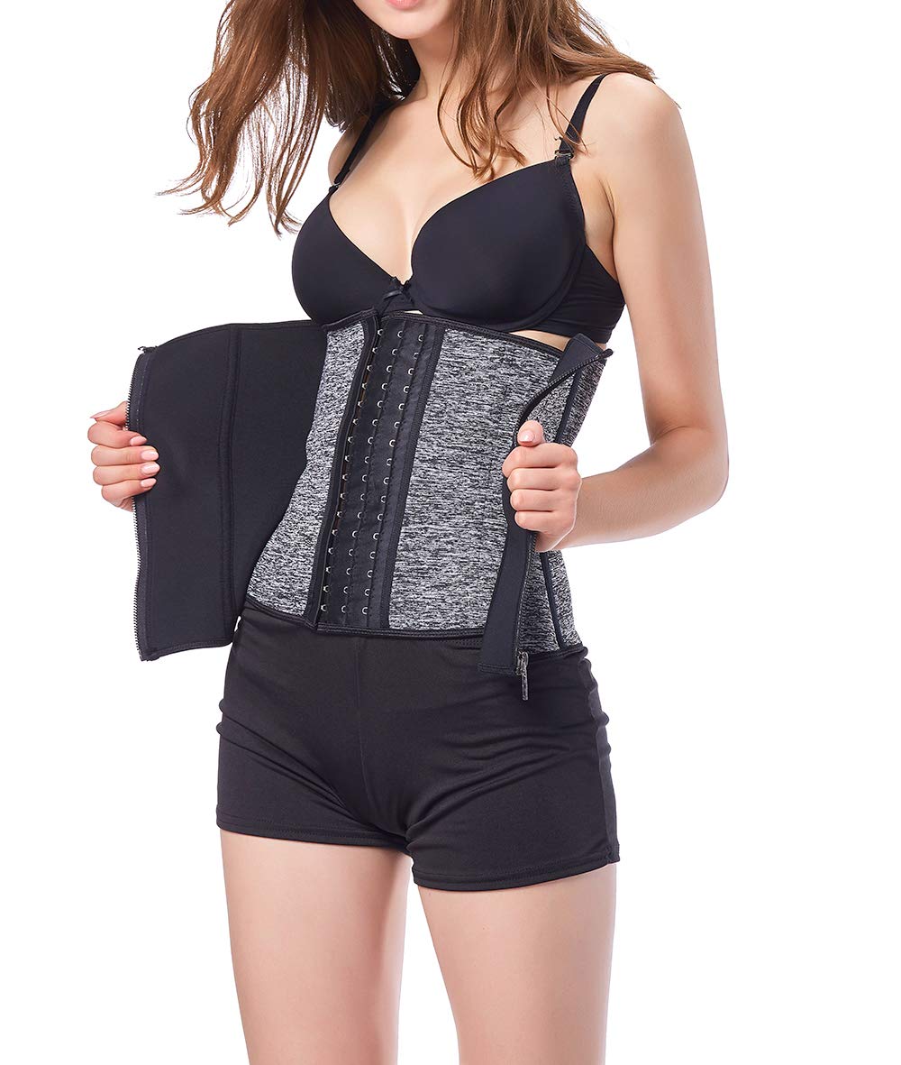 Amazingjoys Waist Trainer Corset for Women - Tummy Control Body Shaper for Weight Loss, Neoprene Workout Sweat Belt & Shapewear - Perfect for Gym, Yoga, and Everyday Slimming