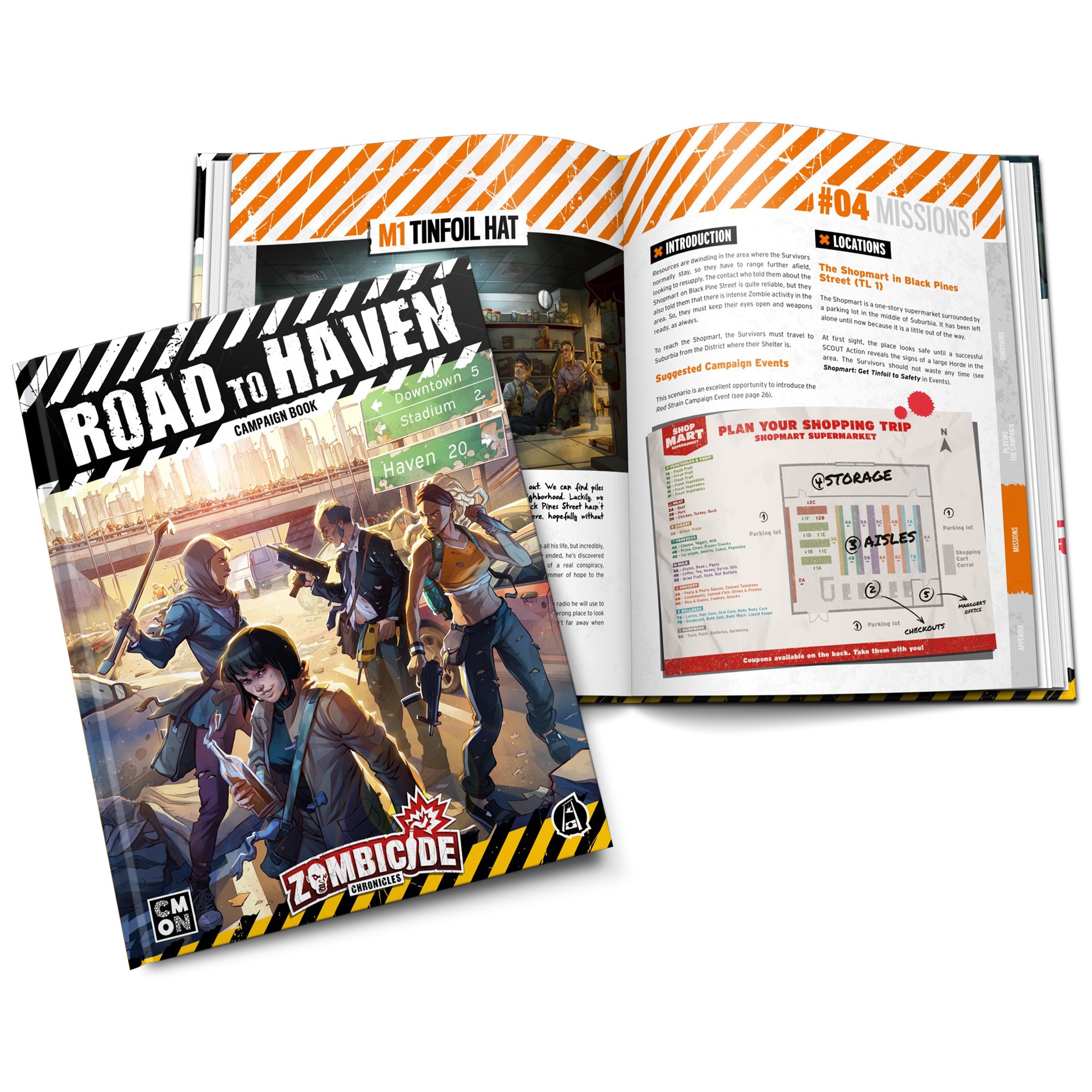Zombicide Chronicles: Road to Haven - Cooperative Zombie Survival Board Game for Adults & Teens | Strategy Game Night, Family Game Night, Halloween Party Game