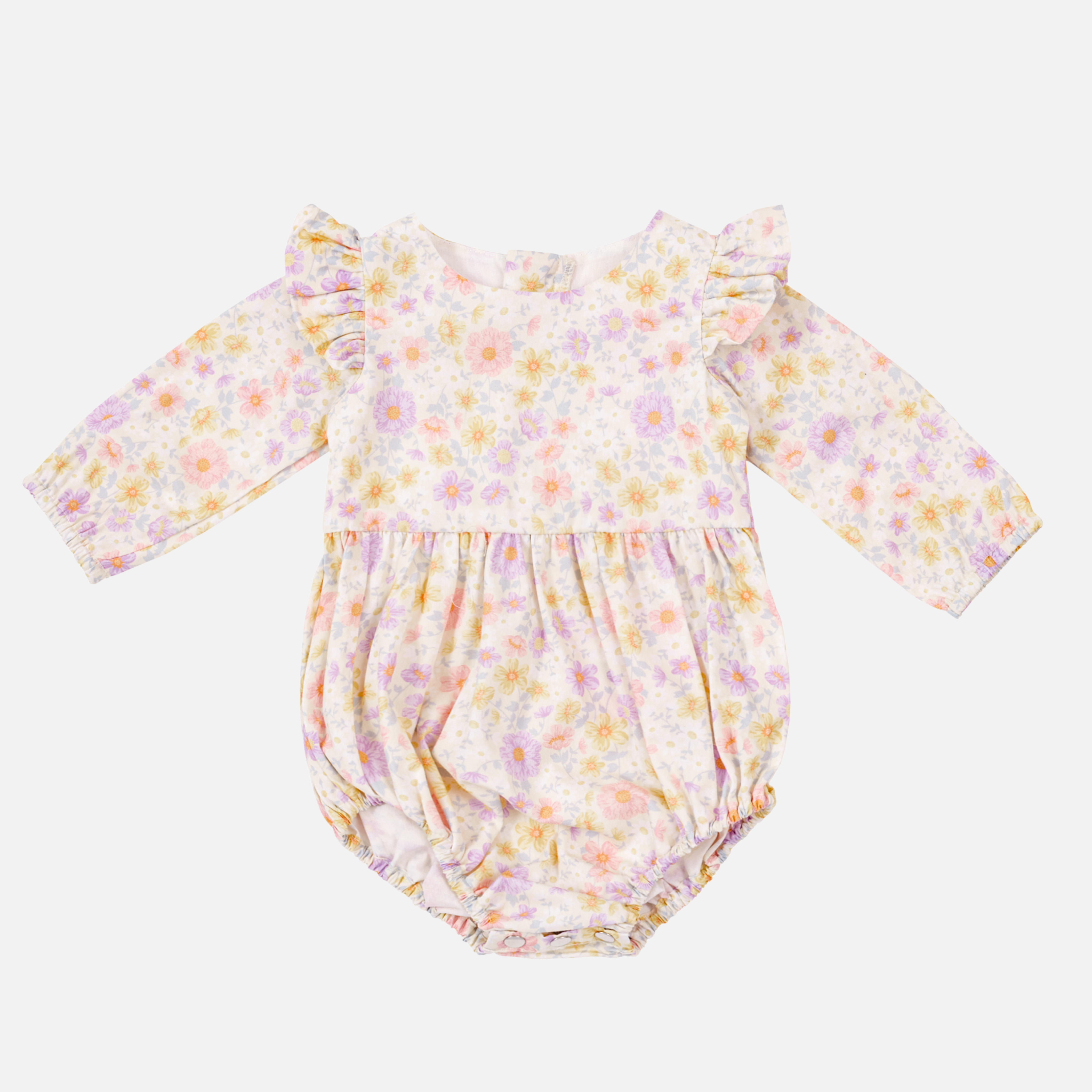 Long Sleeve Zipper Romper for Baby Girls & Boys | Soft Cotton Jumpsuit with Front Zipper | Easy Diaper Change | Perfect for Playdates, Daycare & Family Outings