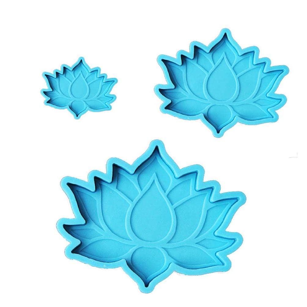 Premium Lotus Tray Silicone Molds for DIY Epoxy Resin Casting - Reusable Coaster & Decorative Tray Molds for Home Decor, Wedding, Party Favors, and Unique Handmade Gifts