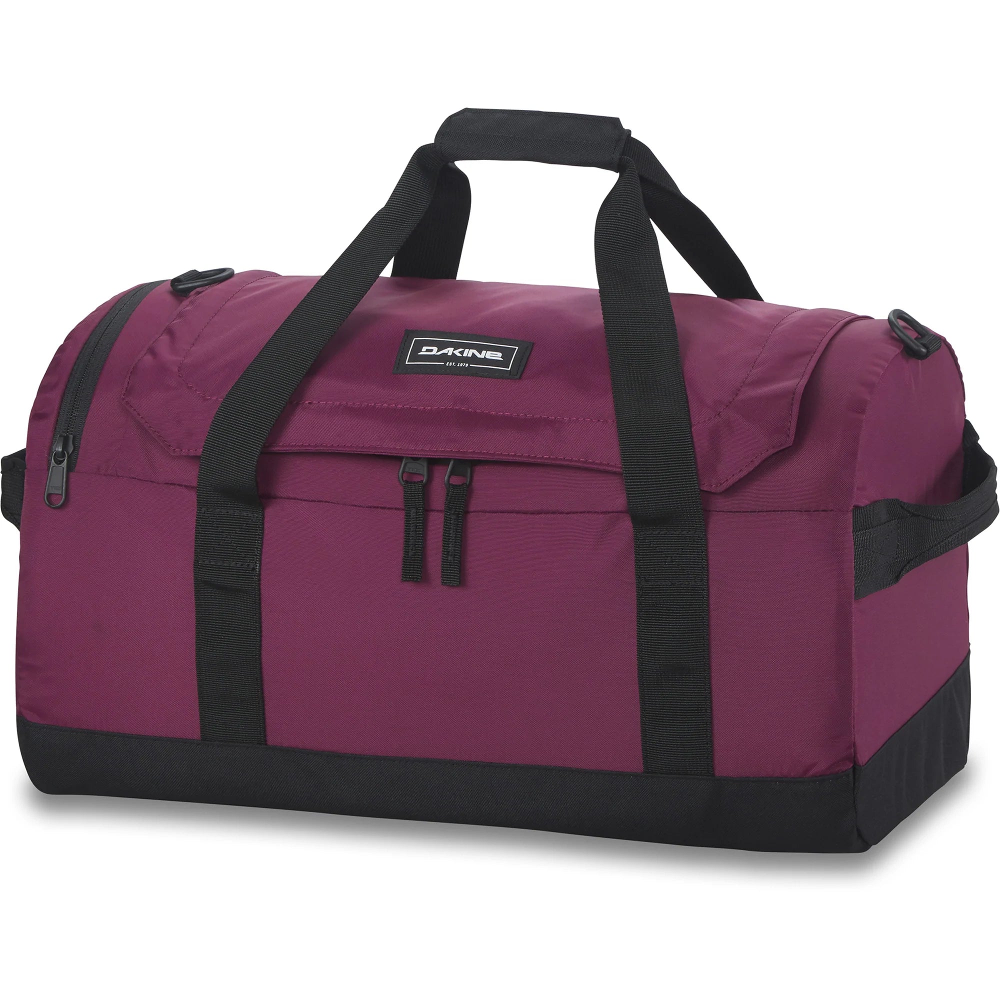Dakine EQ Duffle 35L Travel Bag - Lightweight Water-Resistant Gym & Sports Duffel with Shoulder Strap - Perfect for Workout, Gym, Travel & Weekend Getaways (Grape Vine)