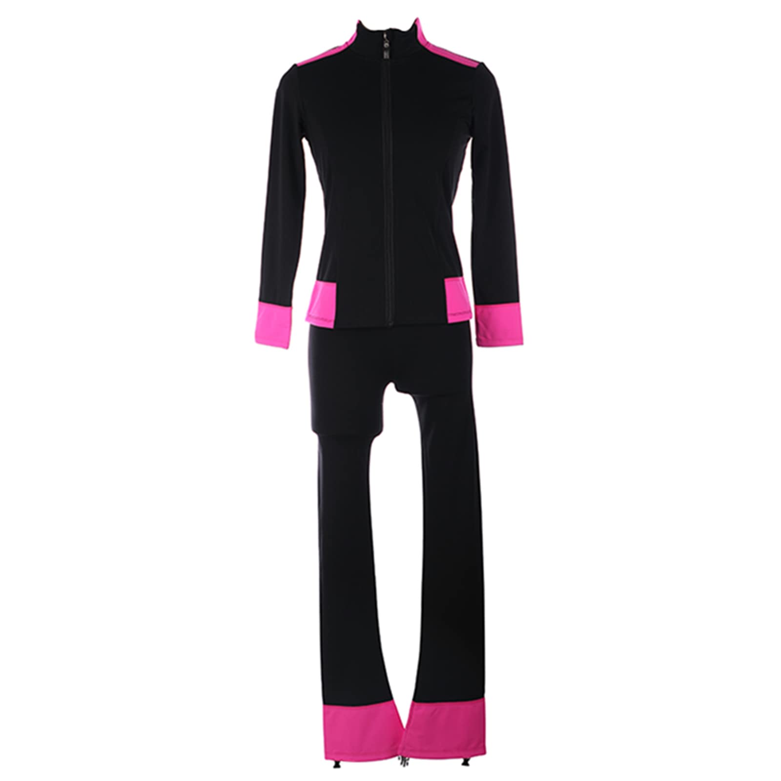 Women's Figure Skating Outfit - Fleece Jacket & Leggings Set for Training, Practice & Competition Performance | Perfect for Ice Rink, Shows & Winter Sports