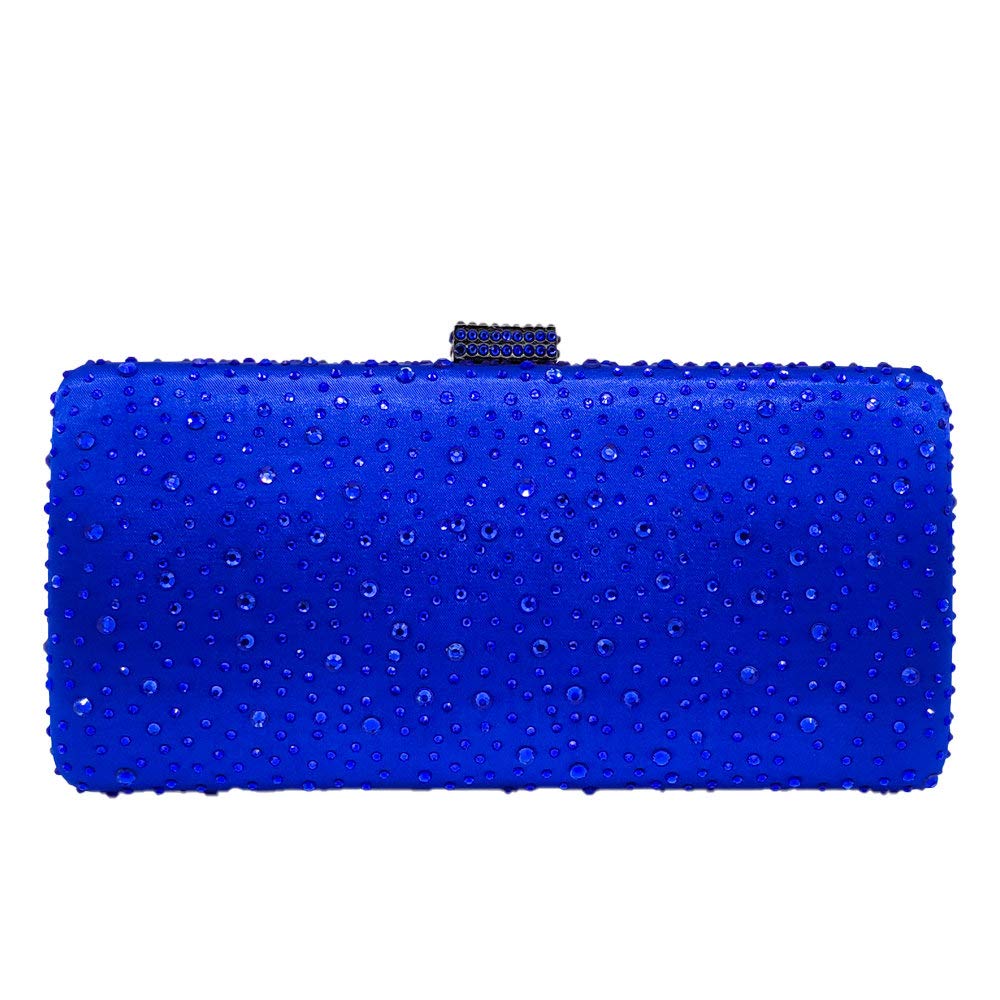 Elegant Crystal Clutch Evening Bag for Women - Wedding, Cocktail Party, Prom & Formal Events - Sparkling Rhinestone Box Purse for Special Occasions