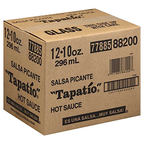 Tapatio Hot Sauce - 10 oz Bottle (Pack of 12) | Authentic Mexican Salsa Picante | Perfect for Tacos, Burritos & Nachos | Spicy Flavor Enhancer for Home & Restaurant Use