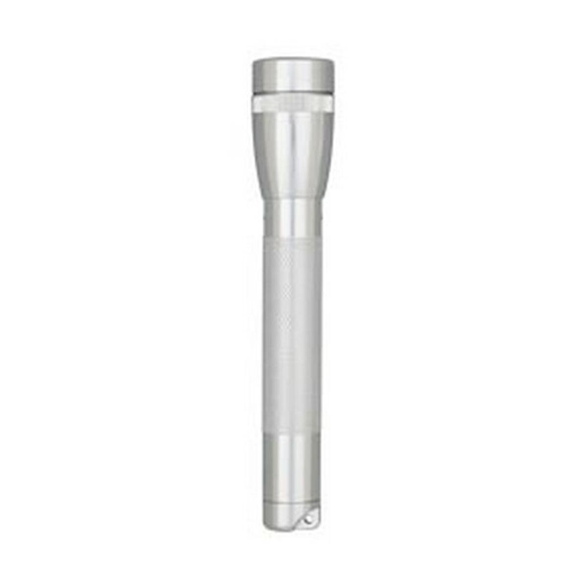 Maglite Mini LED 2-Cell AA Flashlight with Holster - Bright 140 Lumens Tactical Flashlight for Camping, Hiking, Emergency & Outdoor Activities - Silver Aluminum Body