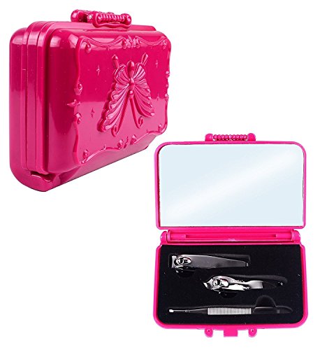 Premium AASA Manicure Kit for Women & Girls - Skin & Nail Care Set with 40g Pink Case | Perfect for Home Spa, Travel & Gift Giving