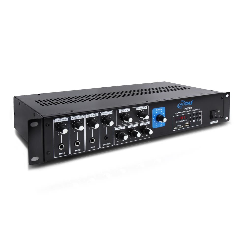 Professional PA Amplifier with Microphone - 2000W Power for Clear Sound - Ideal for Public Speaking, Church Events & Outdoor Gatherings