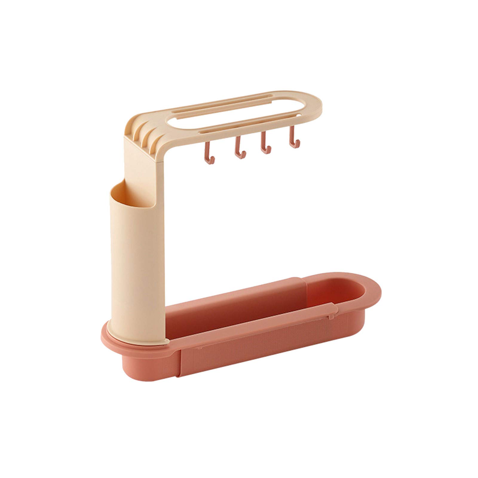 Youngnet Kitchen Faucet Sink Rack with Clip Storage - Multi-Purpose Drying Hanger for Bottles, Grass, and Rags - Ideal for Kitchen, Bathroom, Dining & Bar Organization