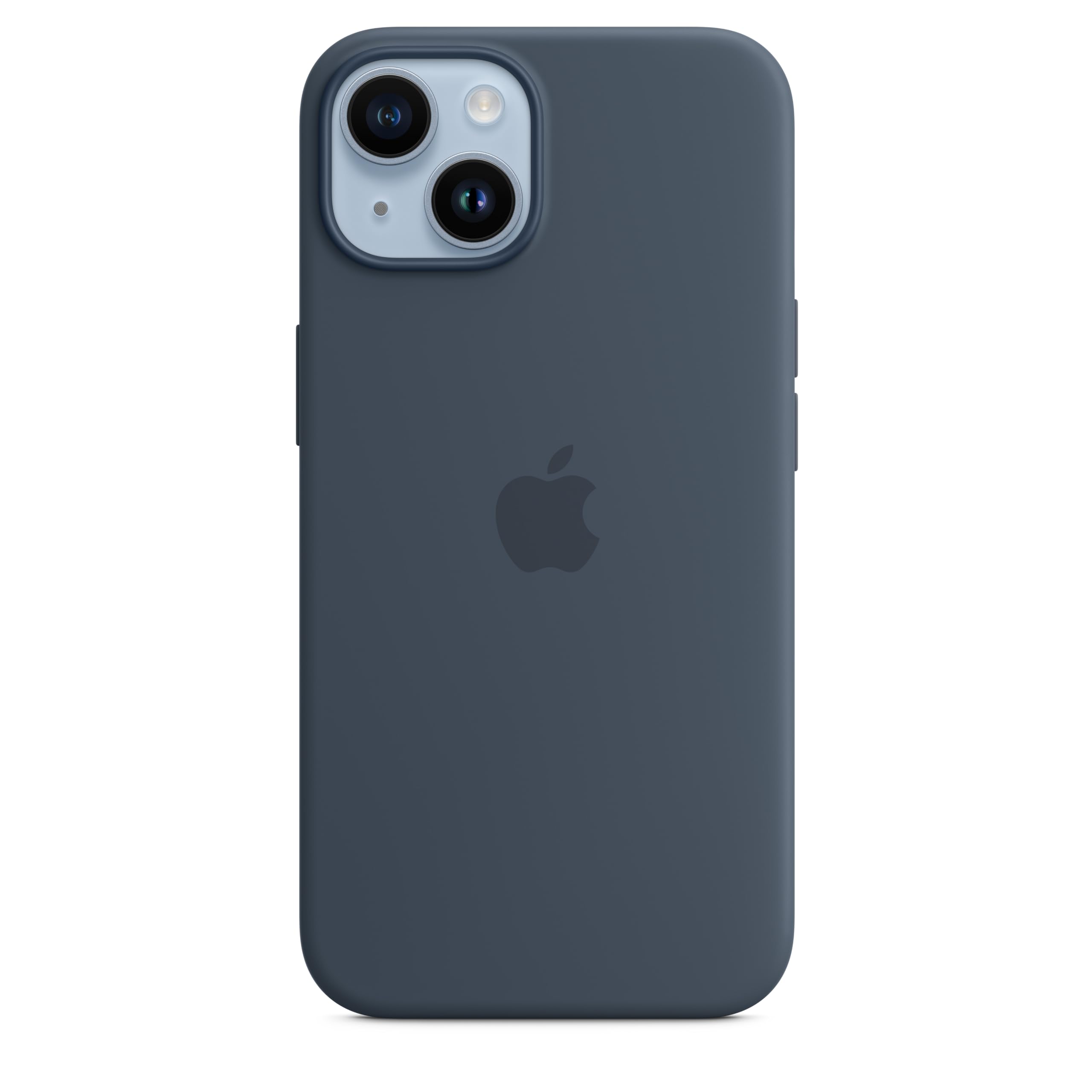 Apple iPhone 14 Silicone Case with MagSafe - Storm Blue Protective Cover | Slim Fit Shockproof Phone Case for Daily Use, Work & Travel