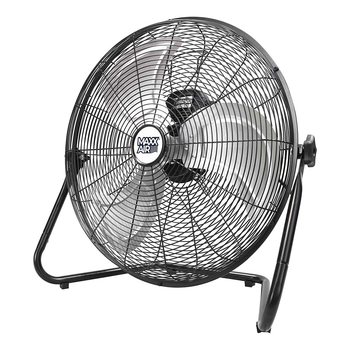 Maxx Air 20 Inch High Velocity Floor Fan - Powerful Cooling for Home, Office, Warehouse & Outdoor Use