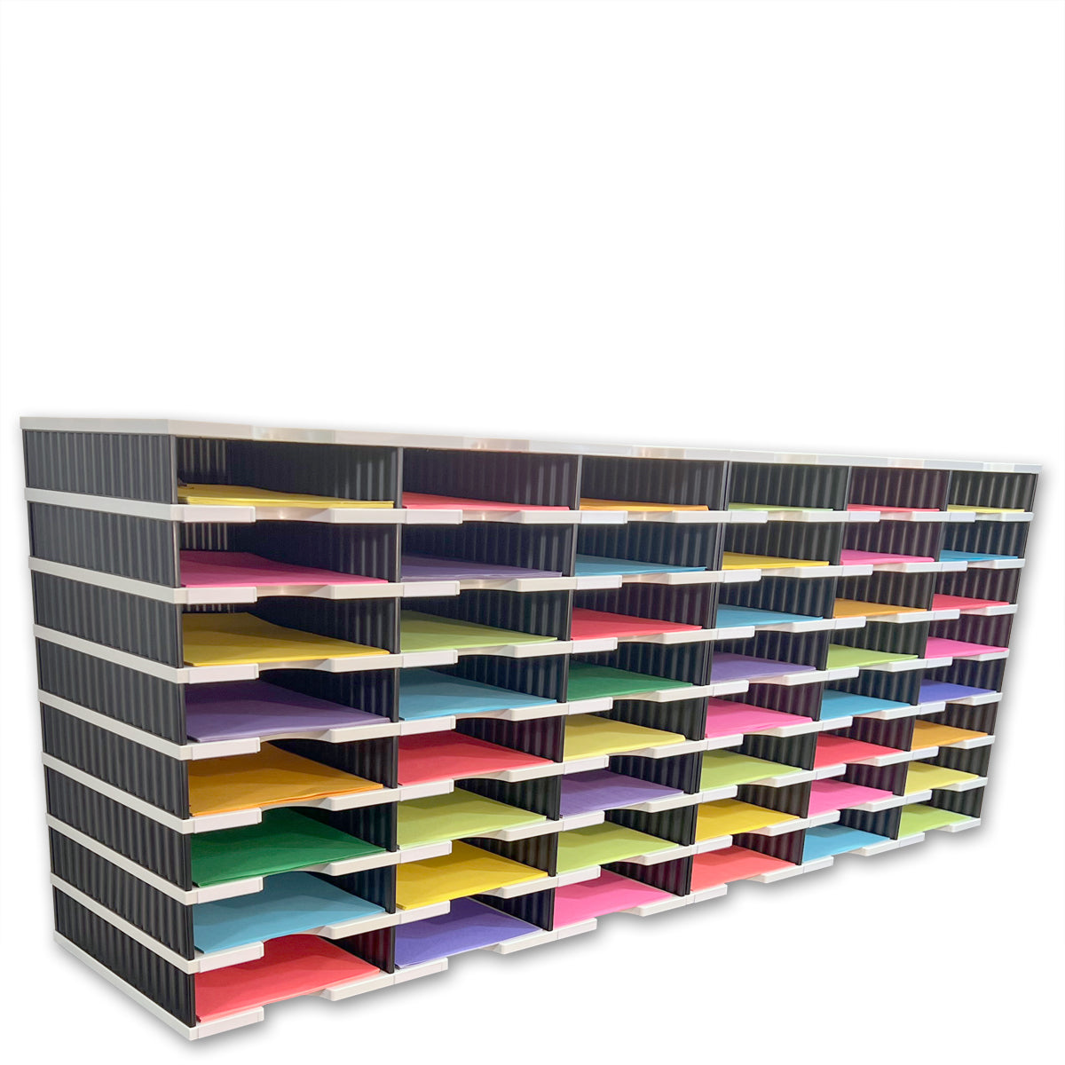 Ultimate Office TierDrop™ 48 Slot Organizer - 57W Literature, Forms, Mail & Classroom Sorter - Perfect for Office, School, and Home Organization