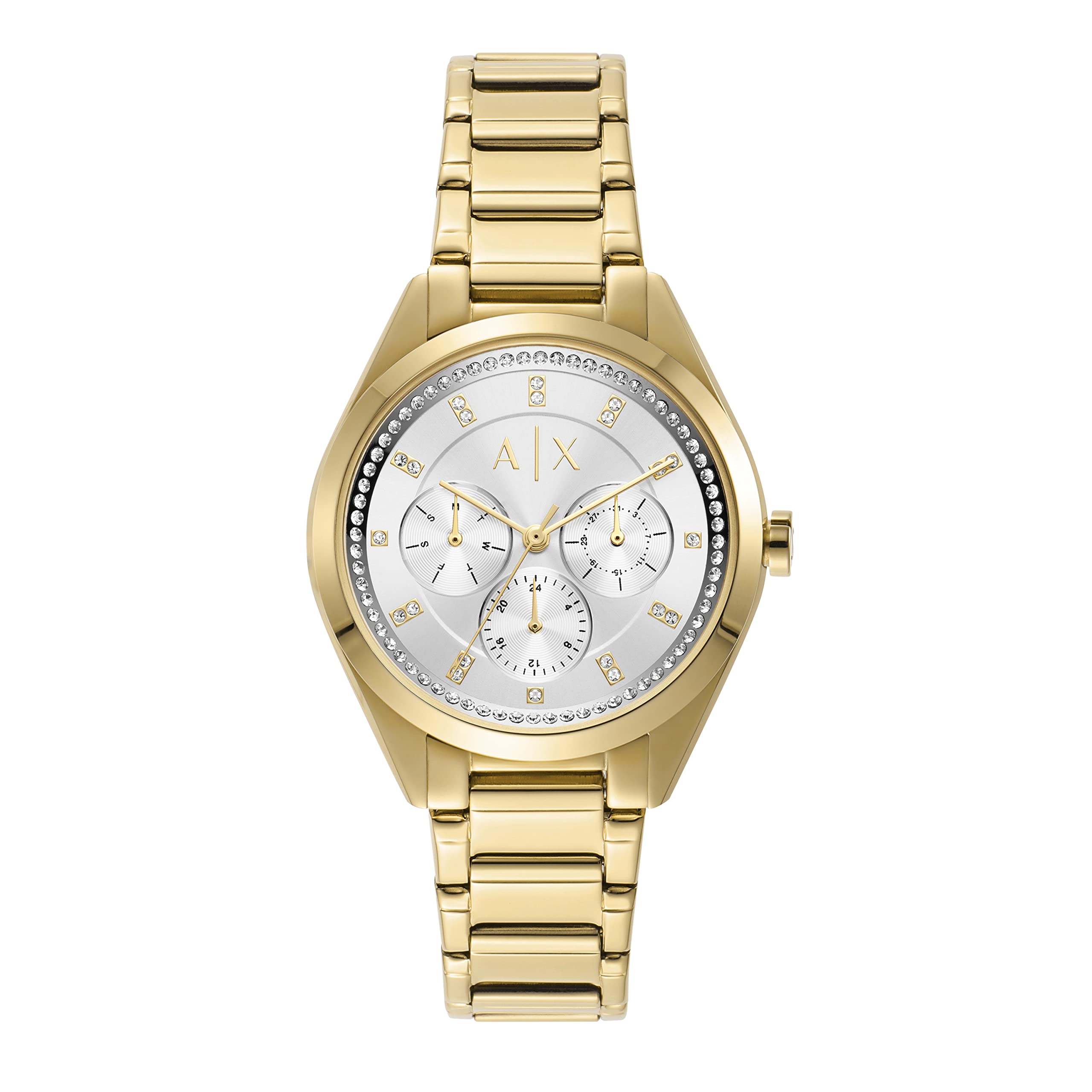 Armani Exchange Women's Quartz Watch - Stainless Steel Strap | Fashionable & Water-Resistant Timepiece for Work, Dating & Special Occasions
