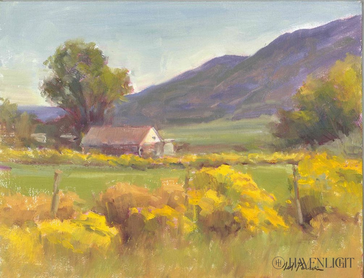 Country Barn 11 x 14 Original Painting - Handmade Wall Art for Farmhouse Decor, Rustic Home & Office