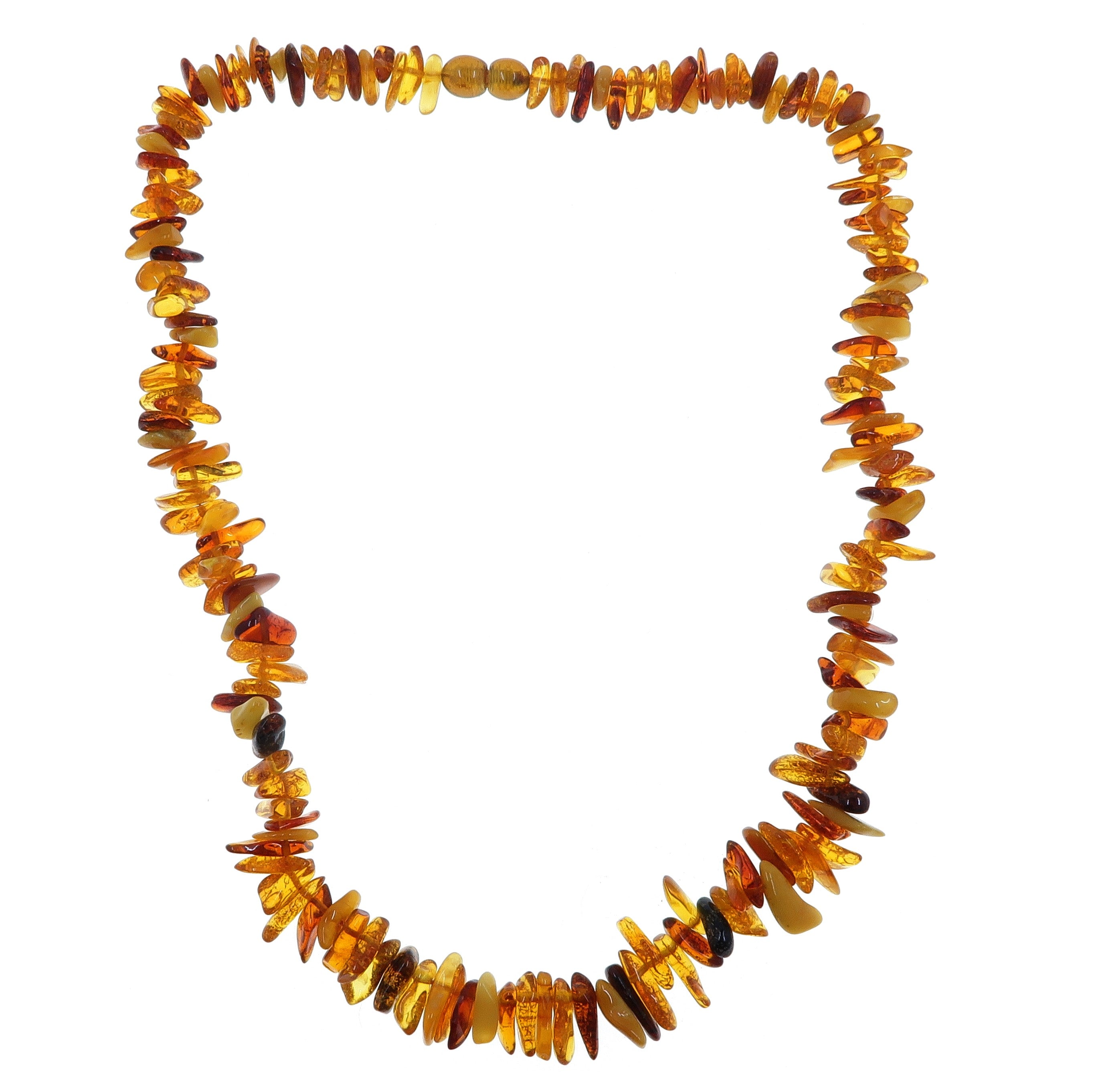 Amber Necklace for Women - Handmade Baltic Amber Gemstone Jewelry with Warm Autumn Colors - Perfect for Fall Fashion & Boho Style Outfits