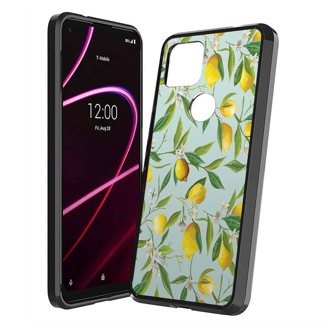 Cute Slim Shockproof Case for T-Mobile Revvl 4 Plus - Summer Lemon Design | Perfect for Women & Girls Daily Use