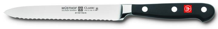Classic 5-Serrated Utility Knife - Heavy Duty Multi-Purpose Tool for Camping, DIY Projects & Everyday Use