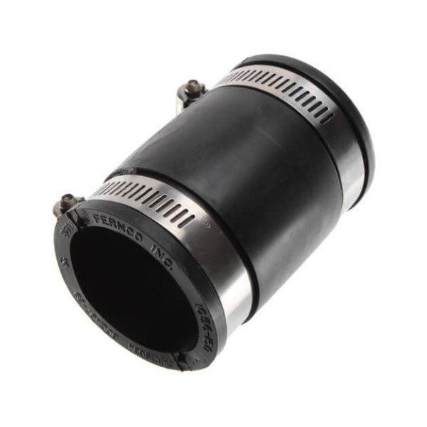 Fernco 1056-150 1-1/2 Inch Flexible PVC Coupling for Cast Iron or PVC Pipe - Drainage, Plumbing & Sewer Repair Solution for Home & Commercial Use