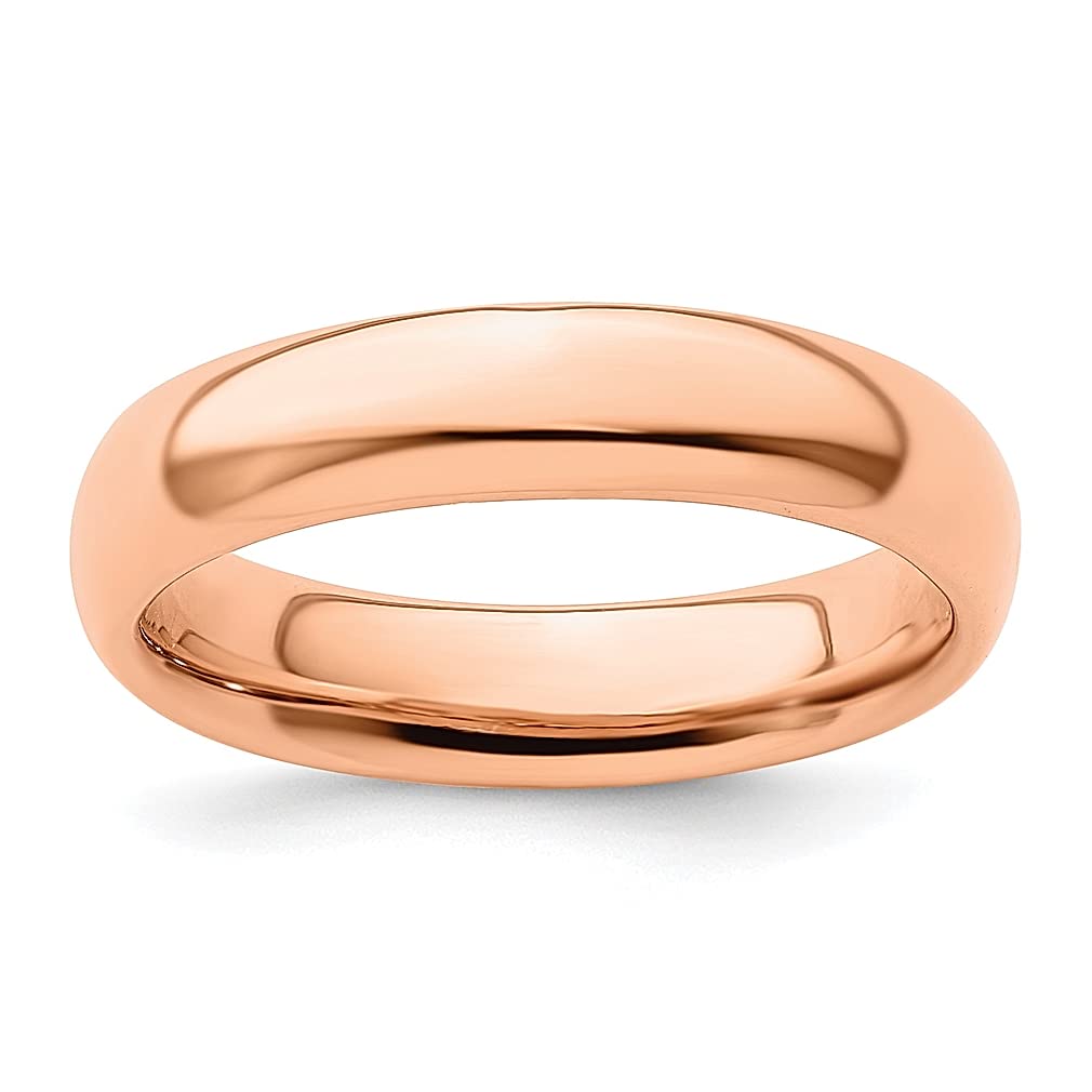 925 Sterling Silver Rose Gold Plated Stackable Band Ring for Women - Smooth Minimalist Fine Jewelry - Perfect Gift for Her, Anniversary, Birthday & Everyday Wear