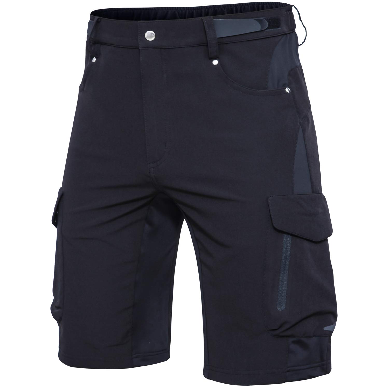 Hiauspor Men's Hiking Cargo Shorts - Lightweight Quick-Dry Stretch MTB Shorts for Golf, Fishing & Outdoor Activities | Tactical Casual Shorts for Hiking, Cycling & Adventure Travel