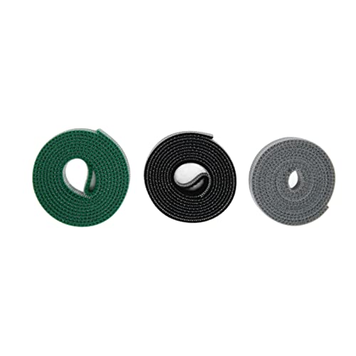 Reusable Adjustable Wire Ties & Cable Organizer (3 Rolls) - Durable Cord Management for Office, Home & DIY Projects - Perfect for Organizing Computer Wires, Headphones & Charging Cables