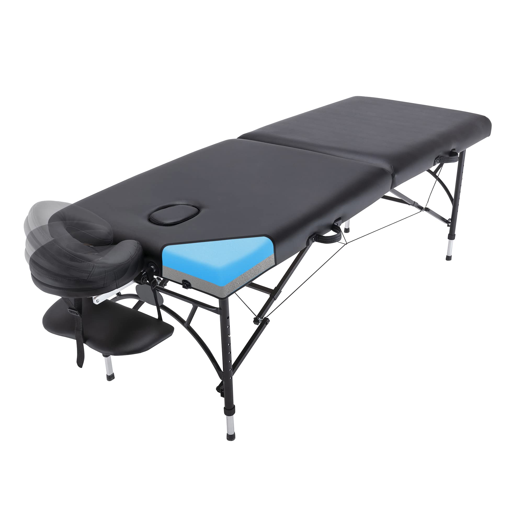 Premium Foldable Portable Massage Table with Carrying Case - 73