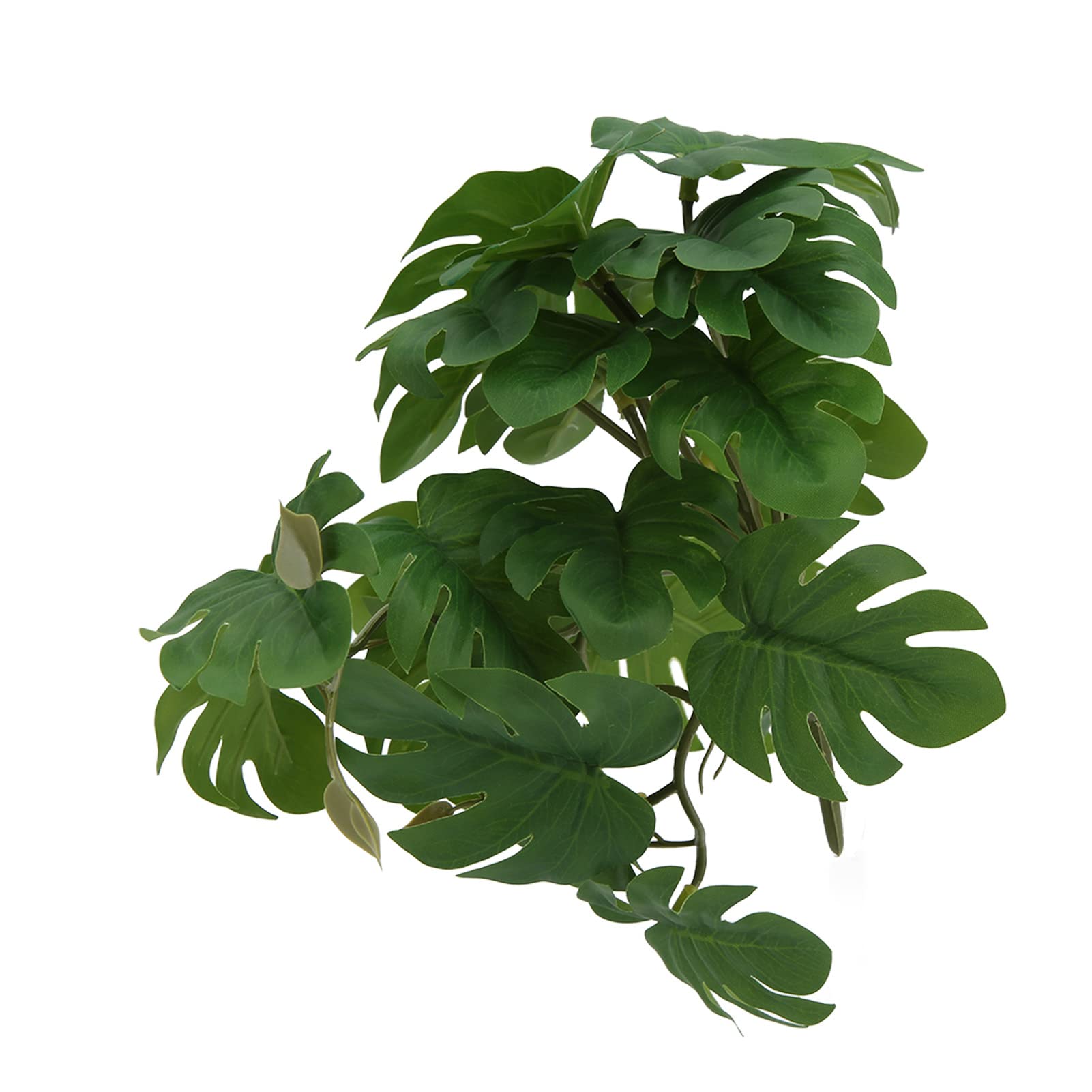 GLOGLOW Plastic Aquarium Plants - Artificial Water Grass & Turtle Leaf Vine for Reptile Terrarium, Fish Tank Decoration | Ideal for Bearded Dragons, Lizards, Geckos & Snake Habitats | Enhances Underwater Scenery & Natural Habitat Simulation