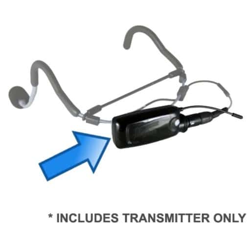 Fitness Audio MTU8 (Mini TX) Replacement Transmitter - Wireless Microphone Transmitter for Gym, Yoga & Fitness Instructors - Perfect for Group Classes & Personal Training