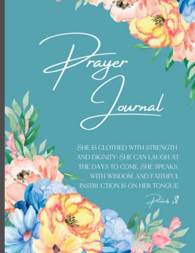 Prayer Journal for Christian Women - Bible Journaling Gifts Under $10 | Devotional & Holidays