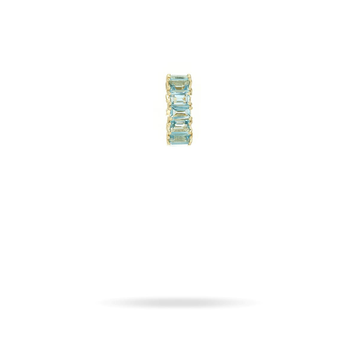 Blue Topaz Baguette Big Bead - Elegant Gemstone Beads for Jewelry Making, DIY Bracelets & Necklaces | Perfect for Crafting, Gifts & Fashion Accessories
