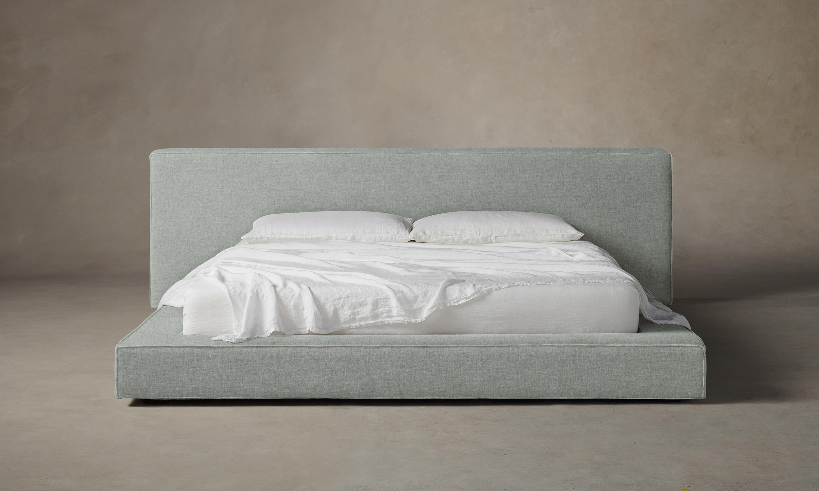 The Eldridge Bed - Premium Performance Mélange Weave Seaglass Duvet Cover Set | Soft Luxury Bedding for Modern Bedrooms | Perfect for Master Bedroom, Guest Room & Coastal Style Decor