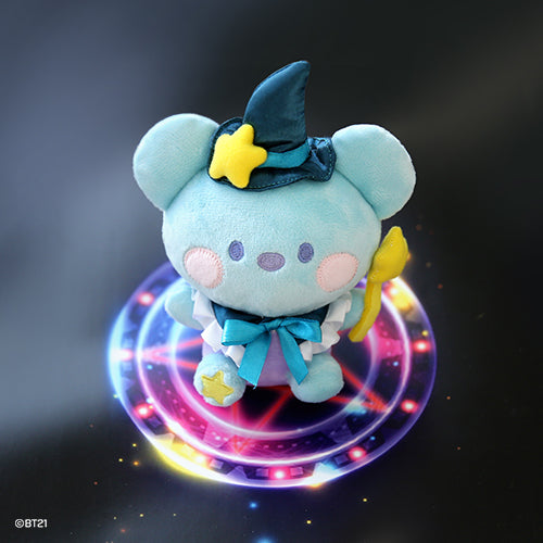 BT21 Mini Wizard Magician Plush Toy - Koya Character | Cute Collectible Stuffed Animal for BTS Fans | Perfect for Home Decor, Gift Giving and Cosplay Accessories