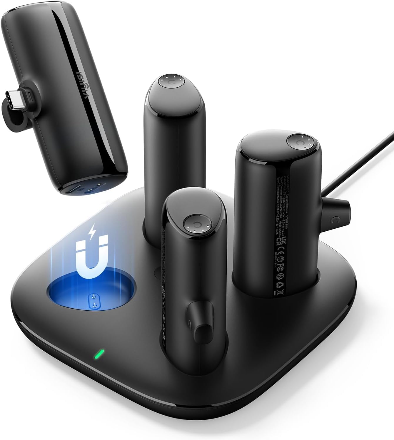 VIYISI 4-Pack Portable USB C Power Bank Kit - 10000mAh Fast Charging Battery Pack with Dock for iPhone 16/15 Pro Max, Samsung Galaxy S24/S23, Google Pixel 8/7 - Perfect for Travel, Camping & Emergency Charging