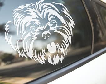 Shih-Tzu Dog Lover Vinyl Decal Sticker - Waterproof & Durable for Cars, Windows, Walls, Laptops - Perfect for Pet Lovers & Home Decor