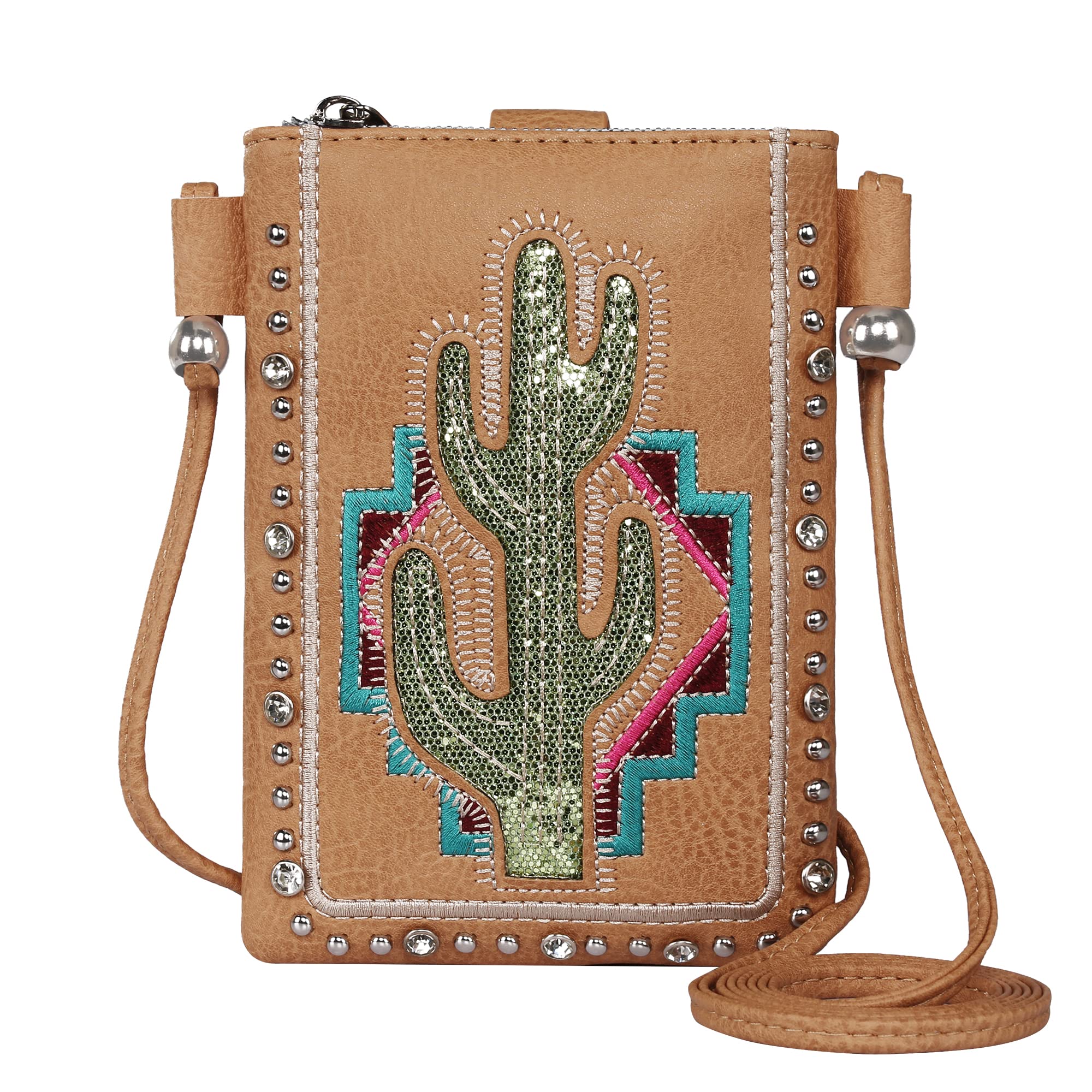 Montana West Small Crossbody Phone Purse for Women - Western Style Leather Wallet Pouch with RFID Protection | Perfect for Travel, Shopping & Daily Use