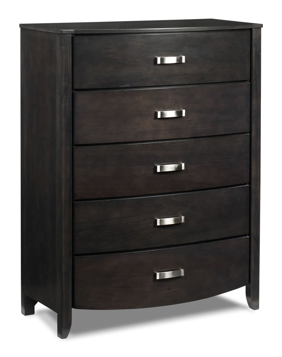5-Drawer Chest for Bedroom - Charcoal Finish, Modern Storage Cabinet for Clothes, Blankets & Accessories | Perfect for Home, Dorm & Apartment Organization