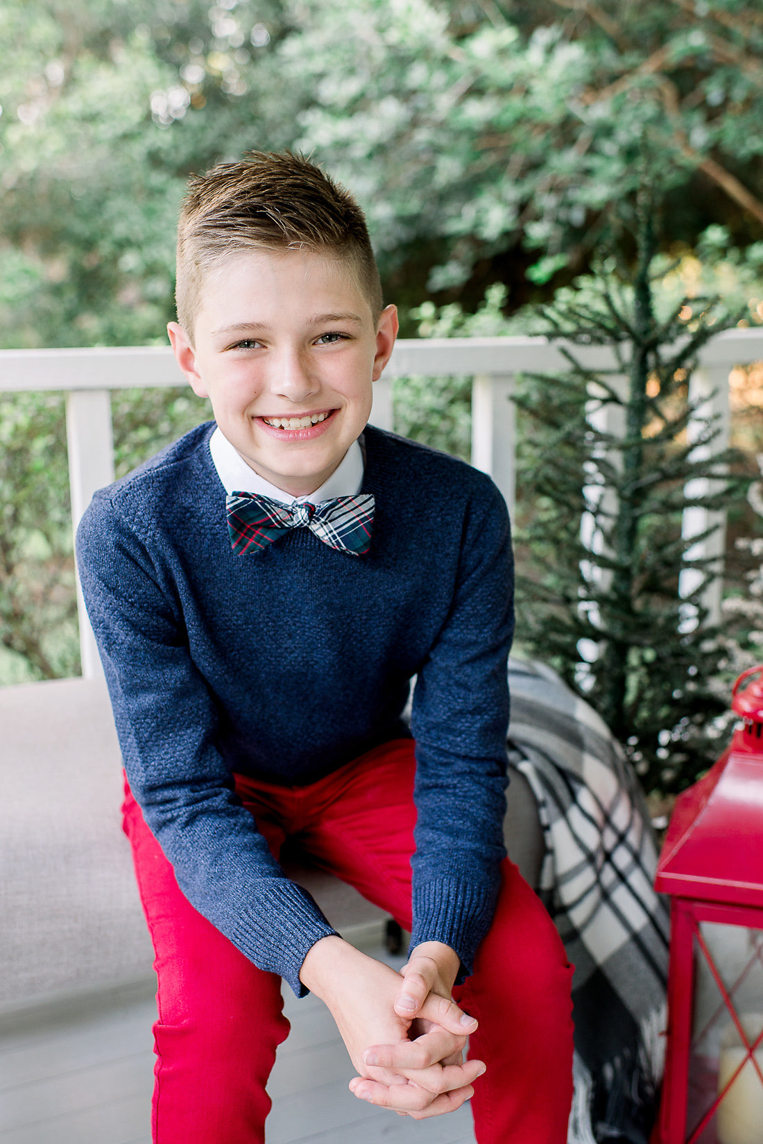 Alpine Tartan Boys Bow Tie - Classic Scottish Plaid Formal Accessory for Weddings, Parties & School Events