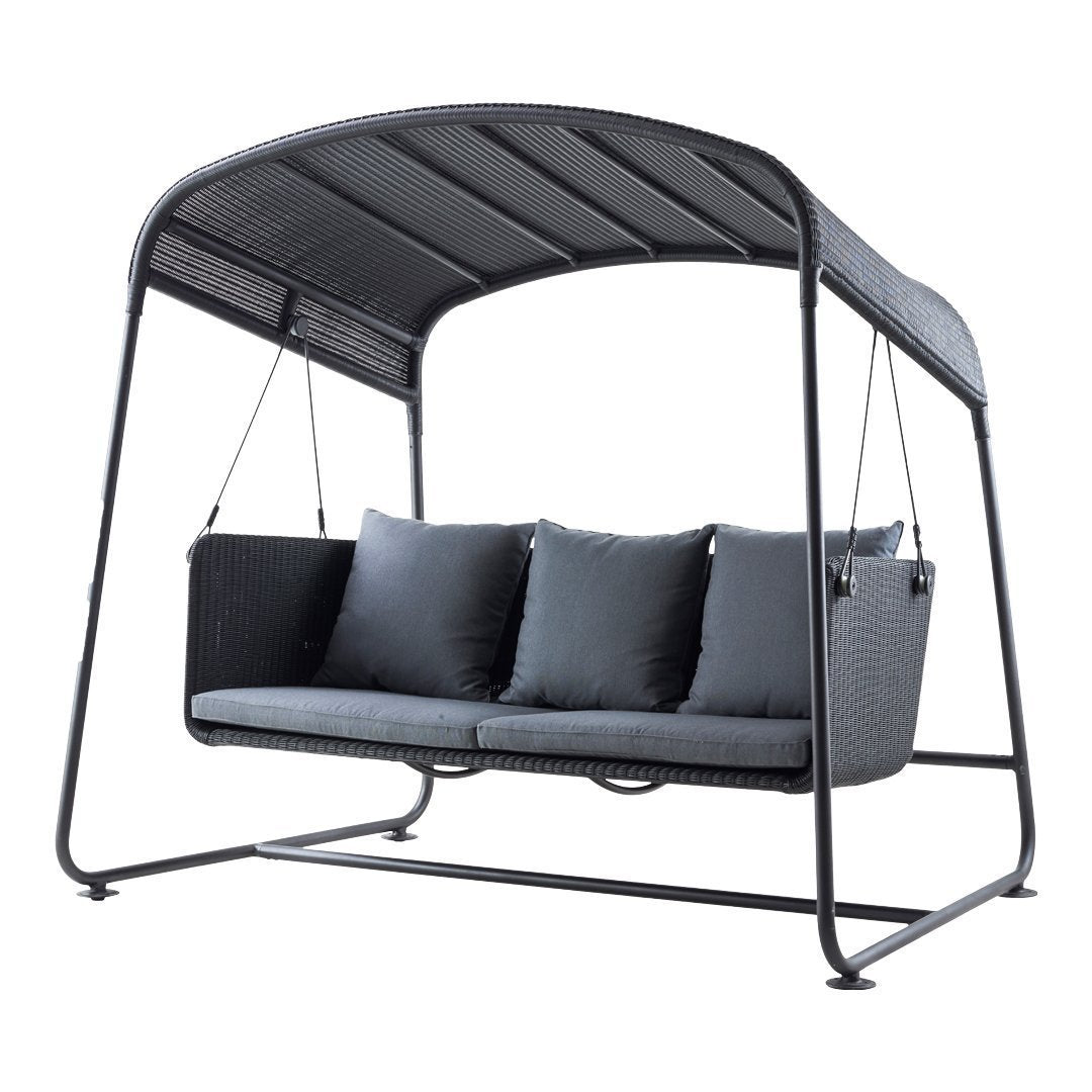 Premium Cave Outdoor Swing Sofa - Waterproof Hanging Hammock Chair with Stand for Patio, Garden, Backyard - Perfect for Relaxing, Lounging & Reading Outdoors