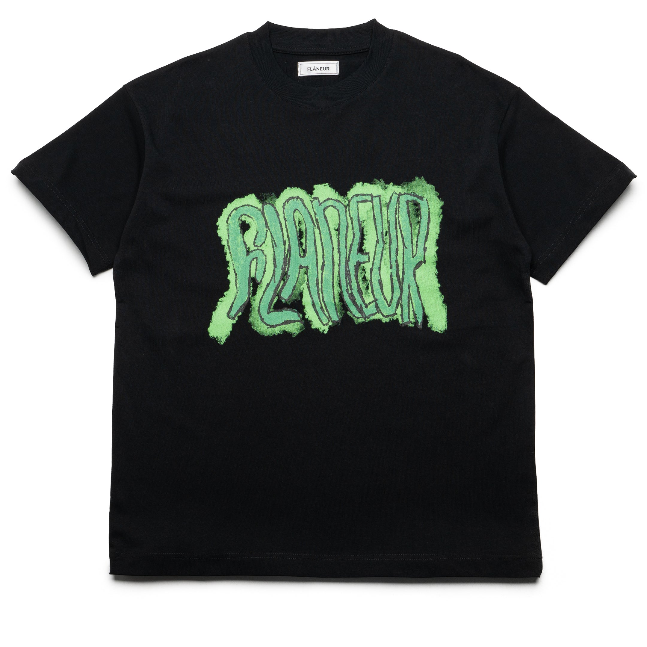 Flaneur Artist Graphic T-Shirt for Men & Women - Black Cotton Tee - Perfect for Casual Wear, Street Style & Urban Fashion