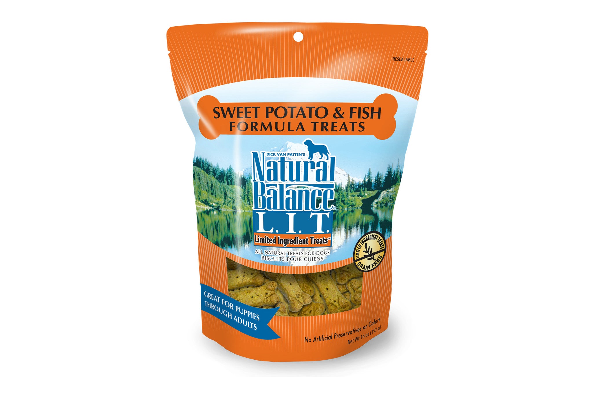 Healthy L.I.T. Sweet Potato & Fish Dog Treats - All-Natural, Grain-Free Dog Snacks for Training & Rewards - Perfect for Small, Medium & Large Breeds - Indoor & Outdoor Use