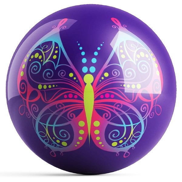 Valentina Georgieva OnTheBallBowling Butterfly II Professional Bowling Ball - Perfect for League Play & Tournament Performance