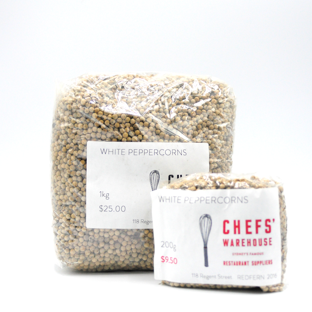 Premium White Peppercorns 200g - Whole Grain for Cooking, Seasoning & Gourmet Dishes - Perfect for Steaks, Soups & Baking