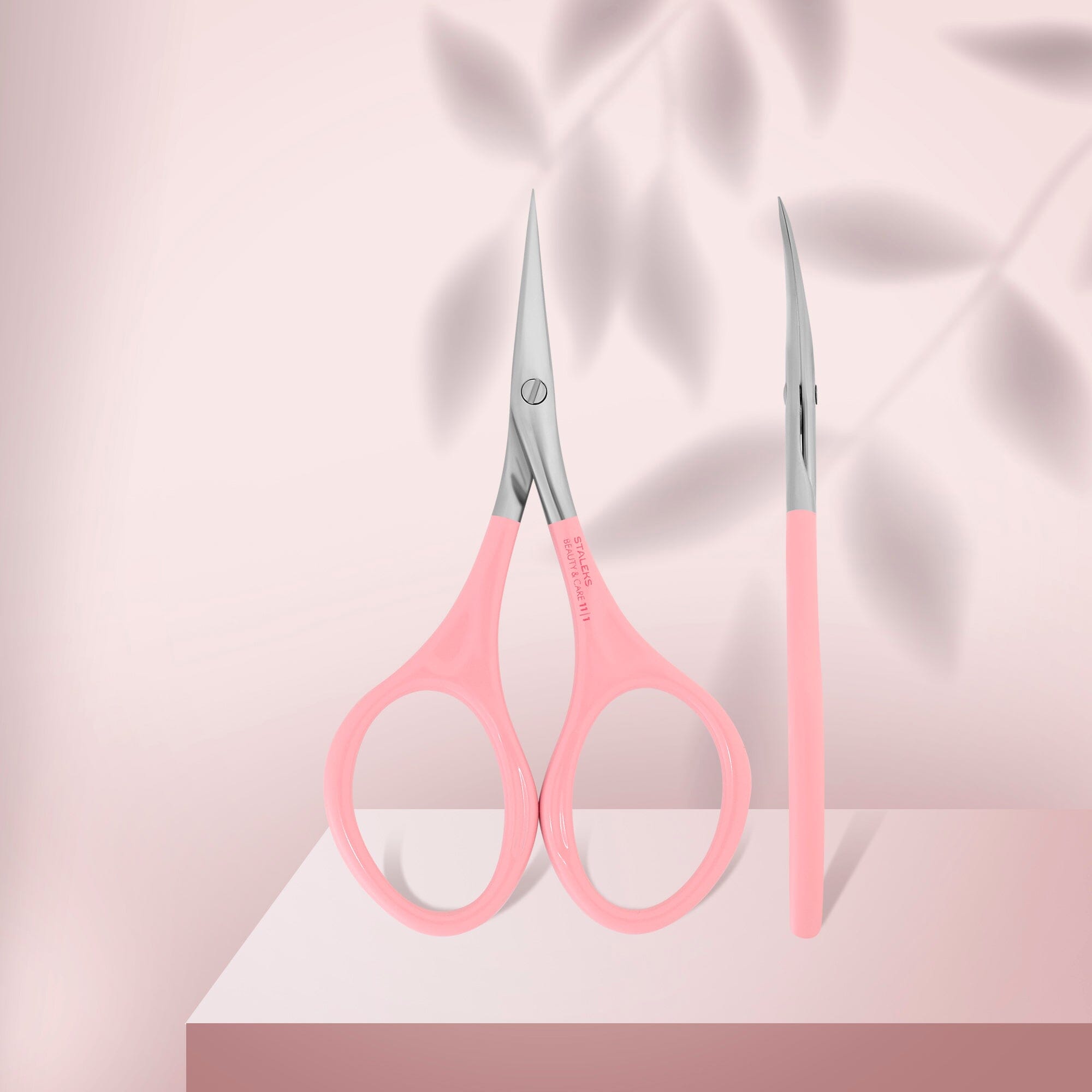Staleks Professional Pink Cuticle Scissors - Precision Nail Care Tool for Manicure & Pedicure | Beauty & Grooming Essential for Home & Salon Use