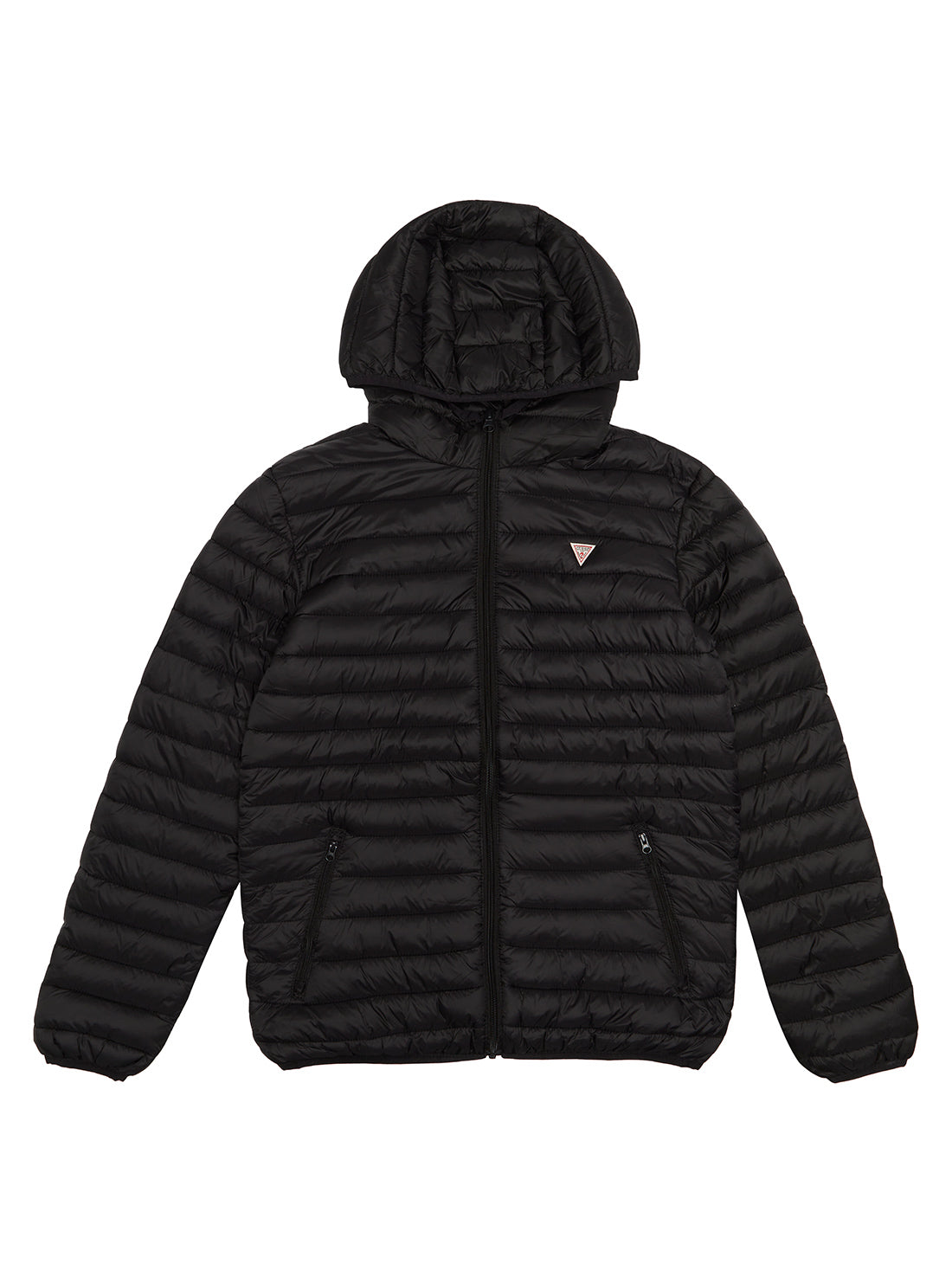 Black Padded Jacket for Men & Women - Warm Winter Coat with Lightweight Insulation (Size 7-16) | Perfect for Outdoor Activities, Skiing, and Cold Weather Fashion