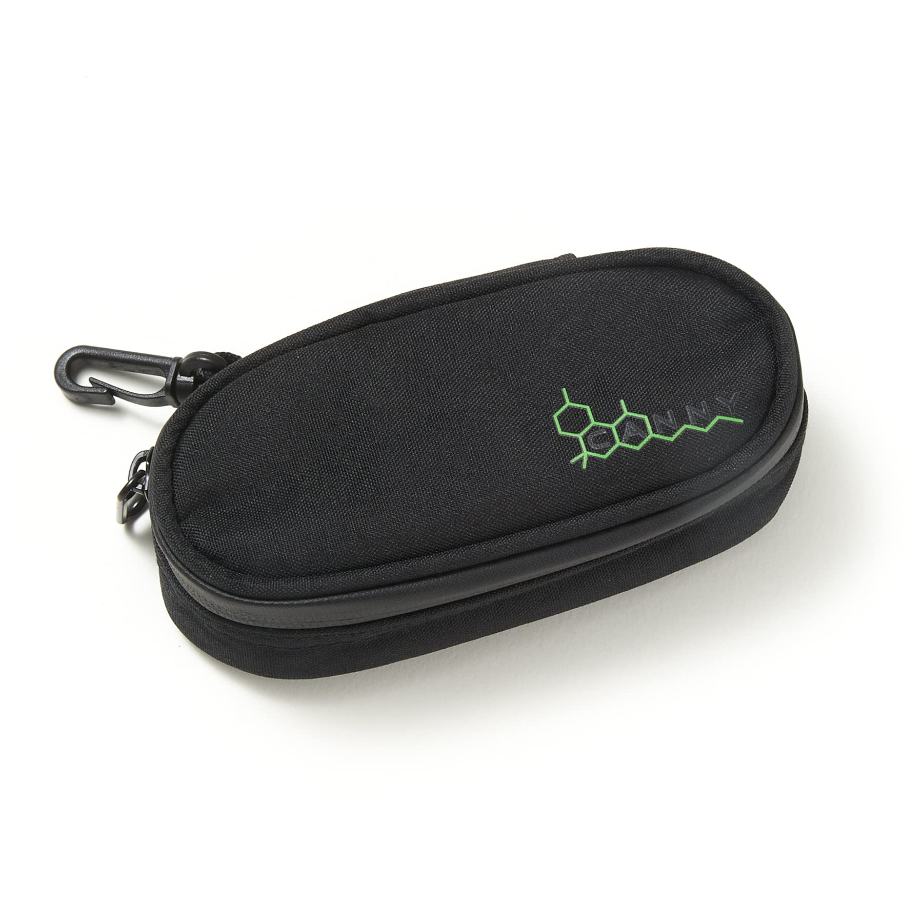 CANNY Smell Proof Travel Bag – Odor Resistant Protective Case for Tobacco Pipe & Glass Storage – Activated Carbon Lined Padded Container – Portable & Discreet for Travel, Hiking, Camping (BLACK)