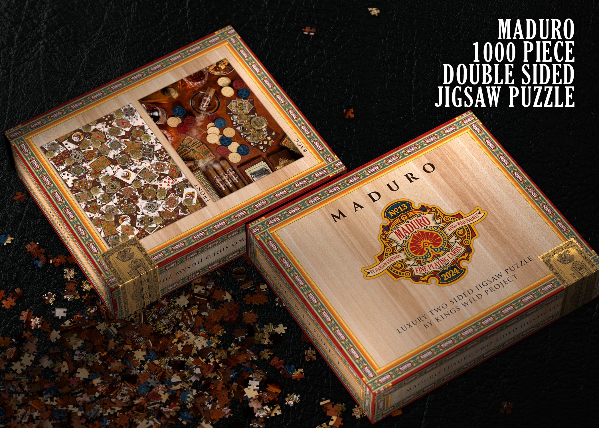 Premium Maduro Jigsaw Puzzle for Adults - 1000 Piece Challenging Wooden Puzzle - Perfect for Family Game Night & Stress Relief