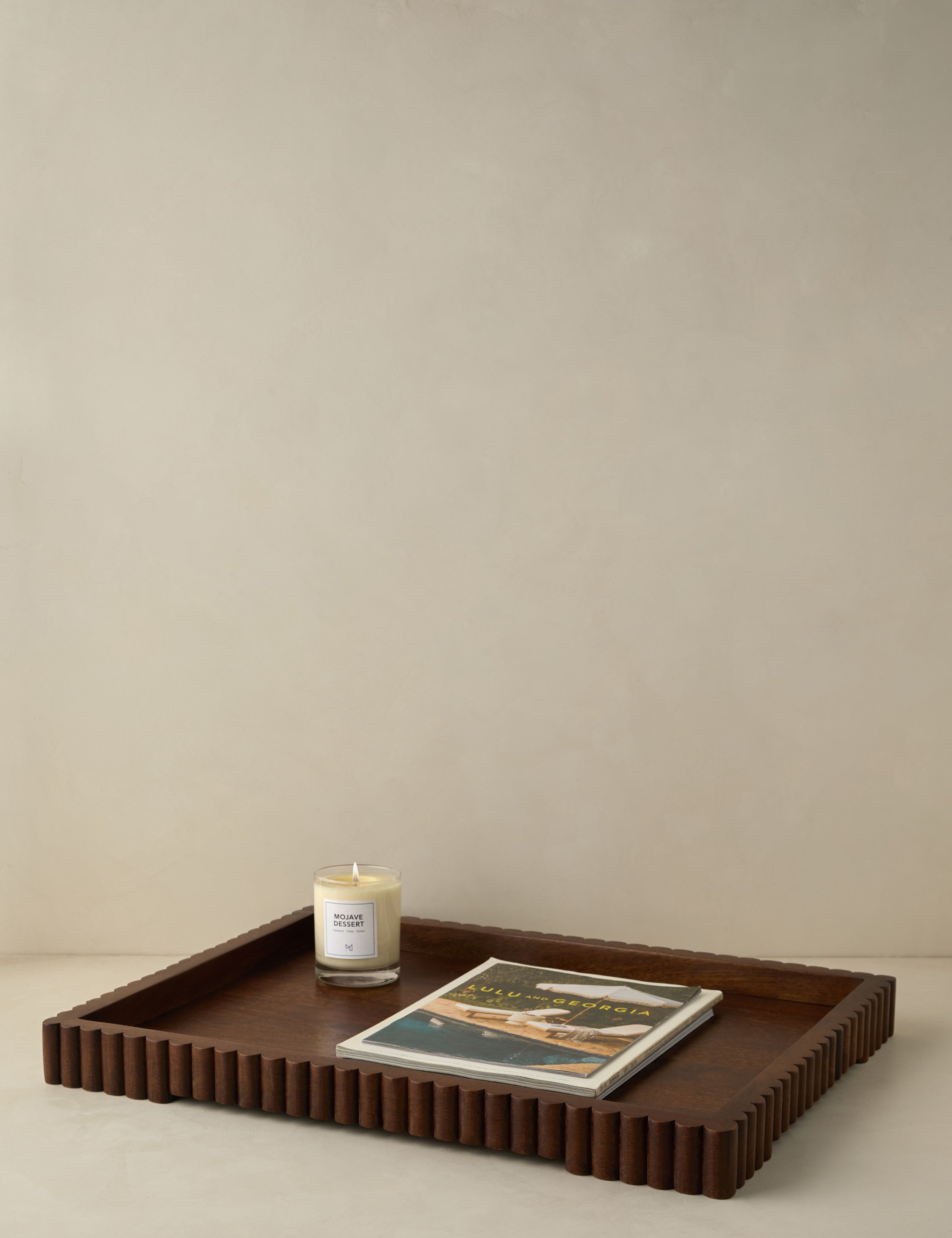 Dryden Tray - Modern Wooden Serving Tray with Handles for Coffee, Breakfast, or Bathroom Essentials | Perfect for Home, Office, or Gift Giving