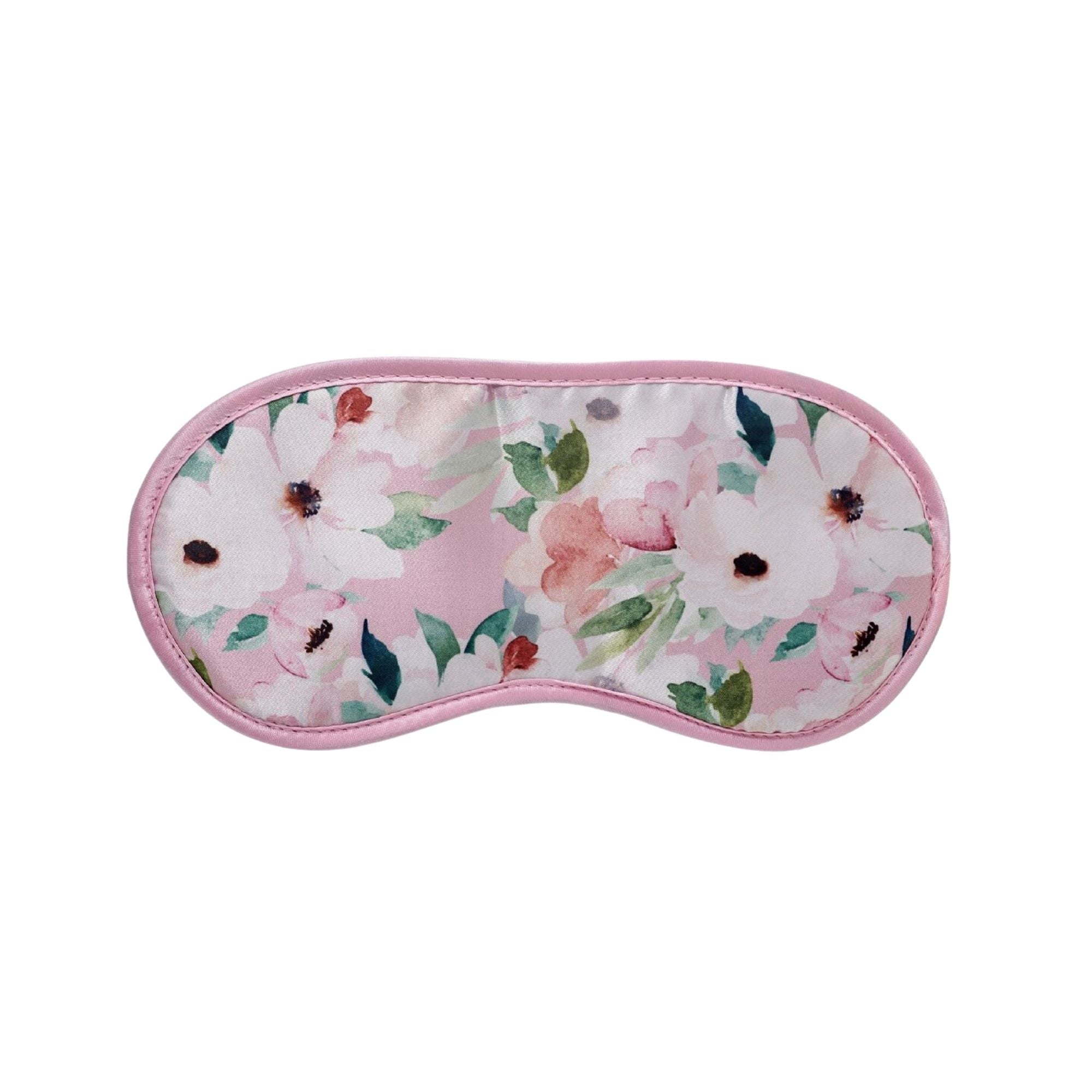 Pink Floral Sleep Mask with Ear Plugs for Women - Soft Comfortable Eye Cover for Travel, Meditation & Deep Sleep - Block Light & Noise for Better Rest