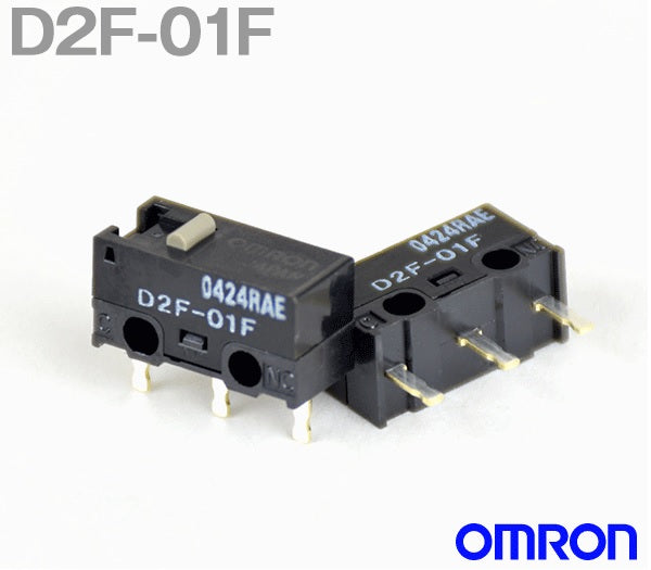 Omron Japan D2F-01F Micro Limit Switch - High Precision Snap Action Switch for Industrial Automation, Robotics, and Electronic Devices