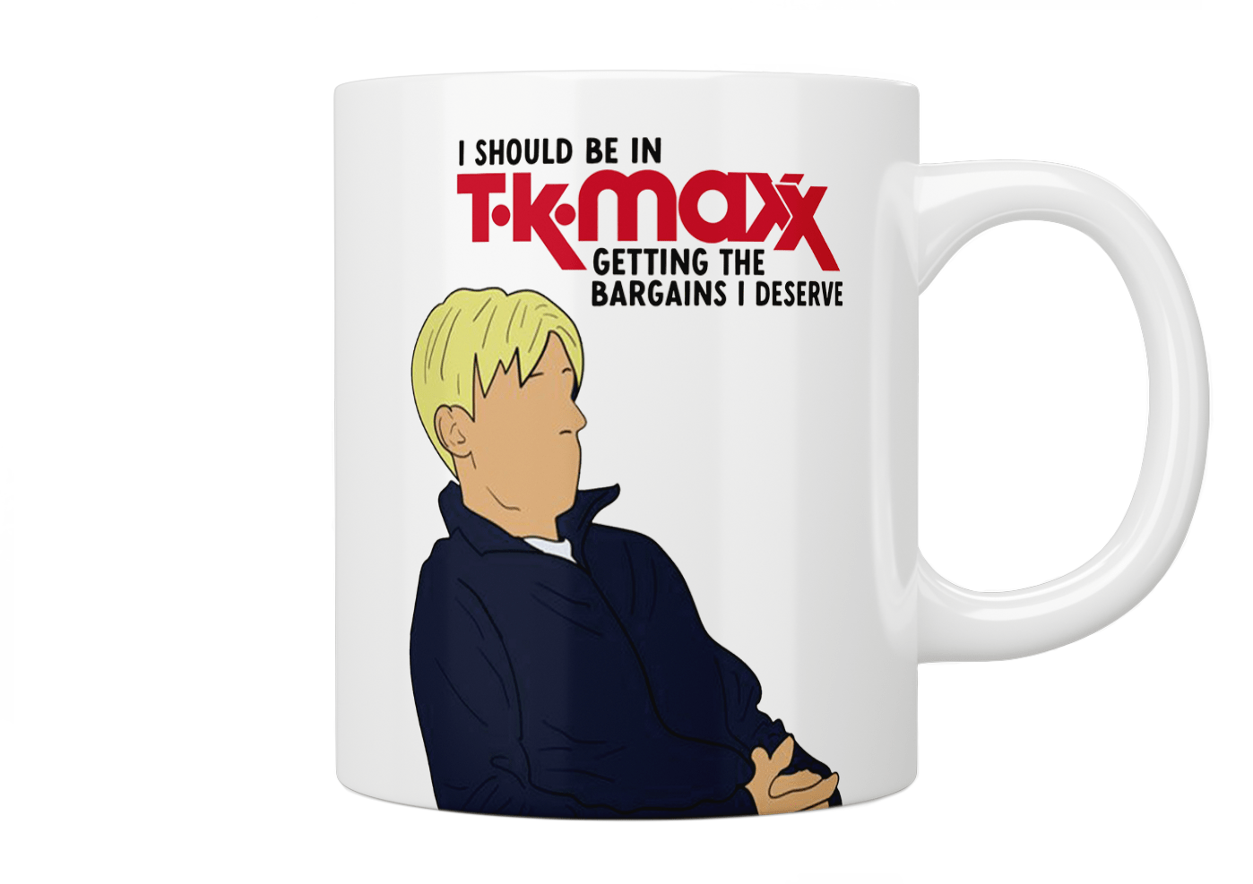 Kurtan Mucklowe TK Maxx Coffee Mug - Ceramic Tea Cup with Handle - Perfect for Home, Office & Gifts