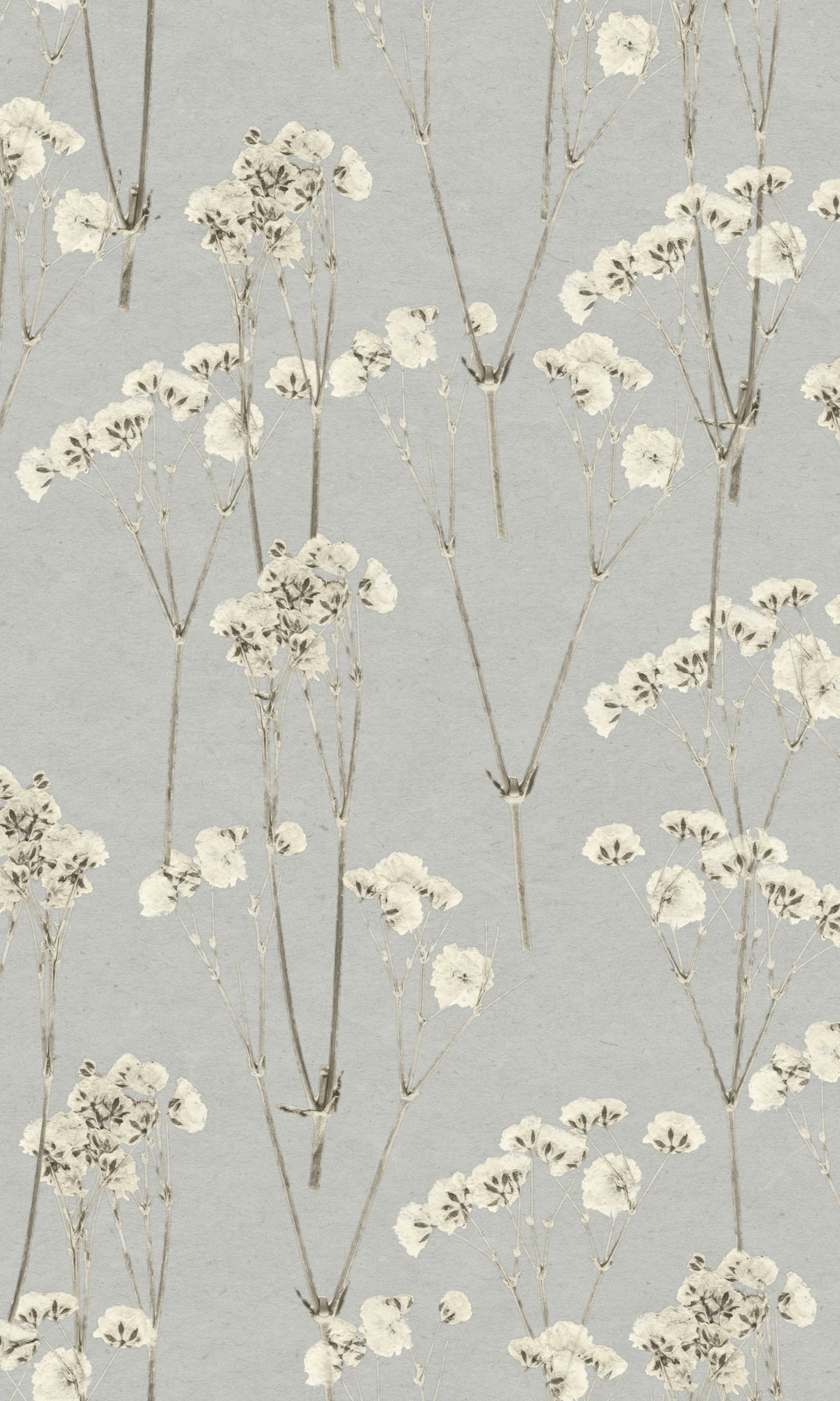 Blue Cashmere Minimalist Floral Wallpaper R9134 - Elegant Home Decor for Living Room, Bedroom & Office